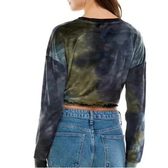 Derek Heart Juniors' Tie-Dye Drawstring-Waist Top - Picture 3 of 8